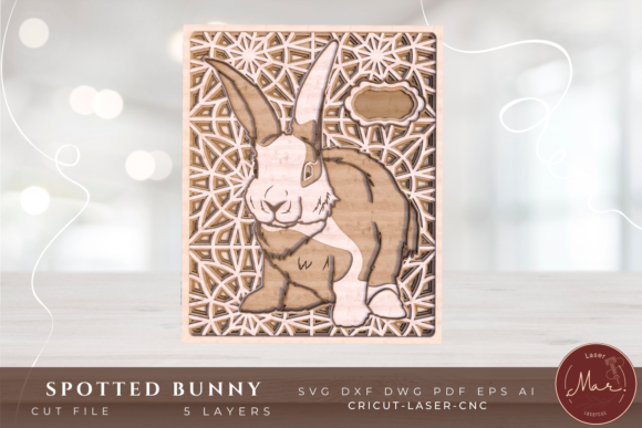Bunny 3D Multilayer SVG Laser Cricut