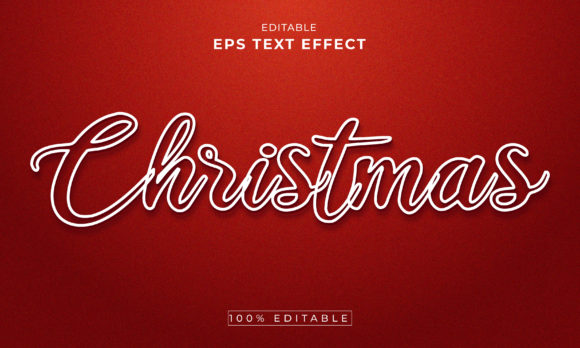Christmas Editable 3d Text Effect