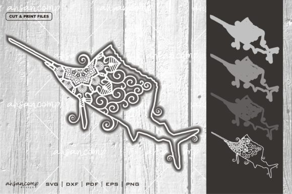 Fish Mandala Vector 3D Layered 3 Design Guide