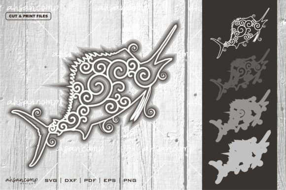 Fish Vector 2 SVG 3D Layered: A Versatile Digital Asset