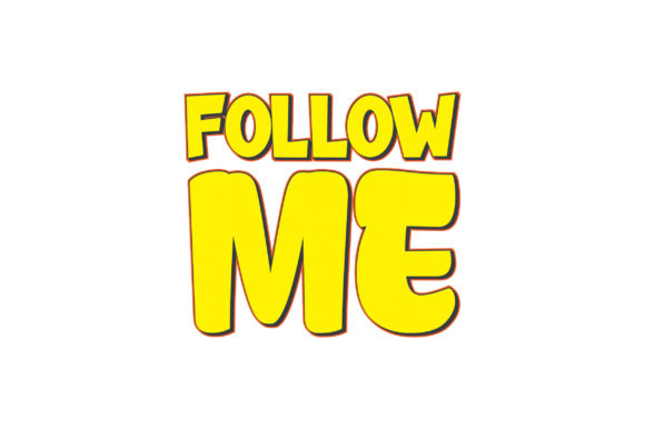 Mastering Visual Impact with the FOLLOW ME 3D Text Effect Vector