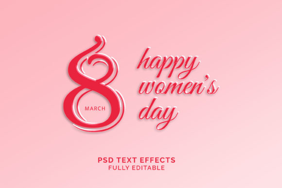 Text Effect - Women Day 3d Text Effect: A Strategic Asset for Visual Communication