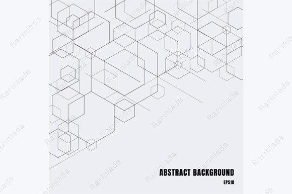 The Art of Structural Simplicity: Mastering 3D Box Geometric Patterns with Black Lines on Gray