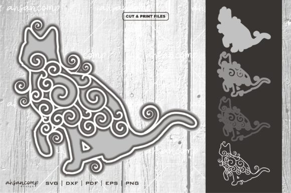 Unlocking Creativity with Cat Mandala Vector 3D Layered 4